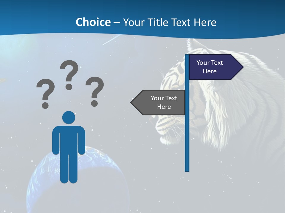 Space Lion PowerPoint Template