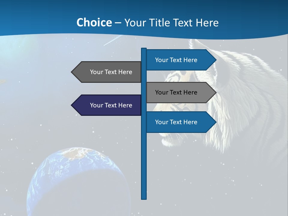 Space Lion PowerPoint Template