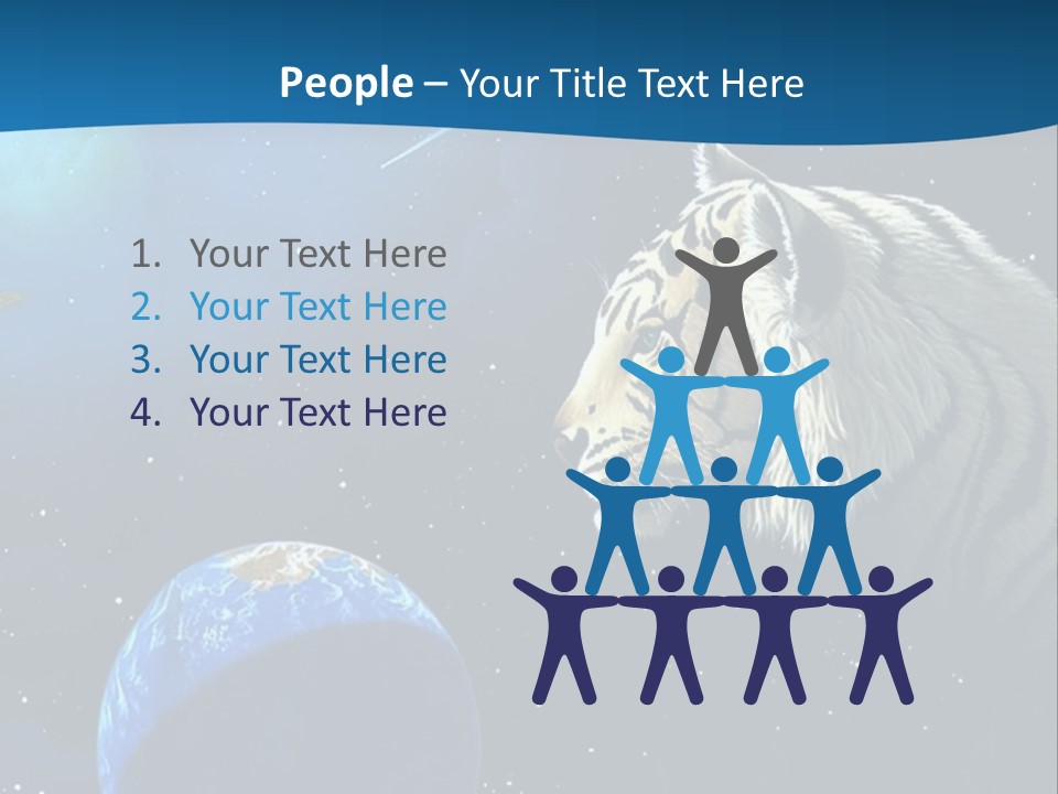 Space Lion PowerPoint Template