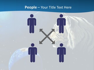 Space Lion PowerPoint Template
