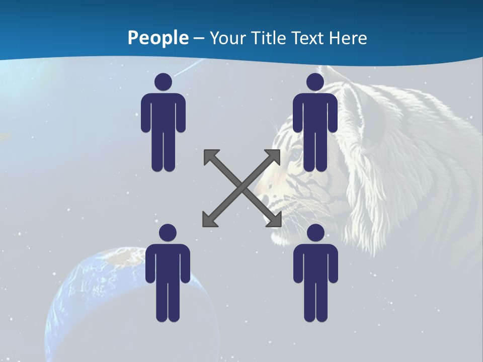 Space Lion PowerPoint Template