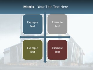 A Picture Of A Large Building With A Sky Background PowerPoint Template