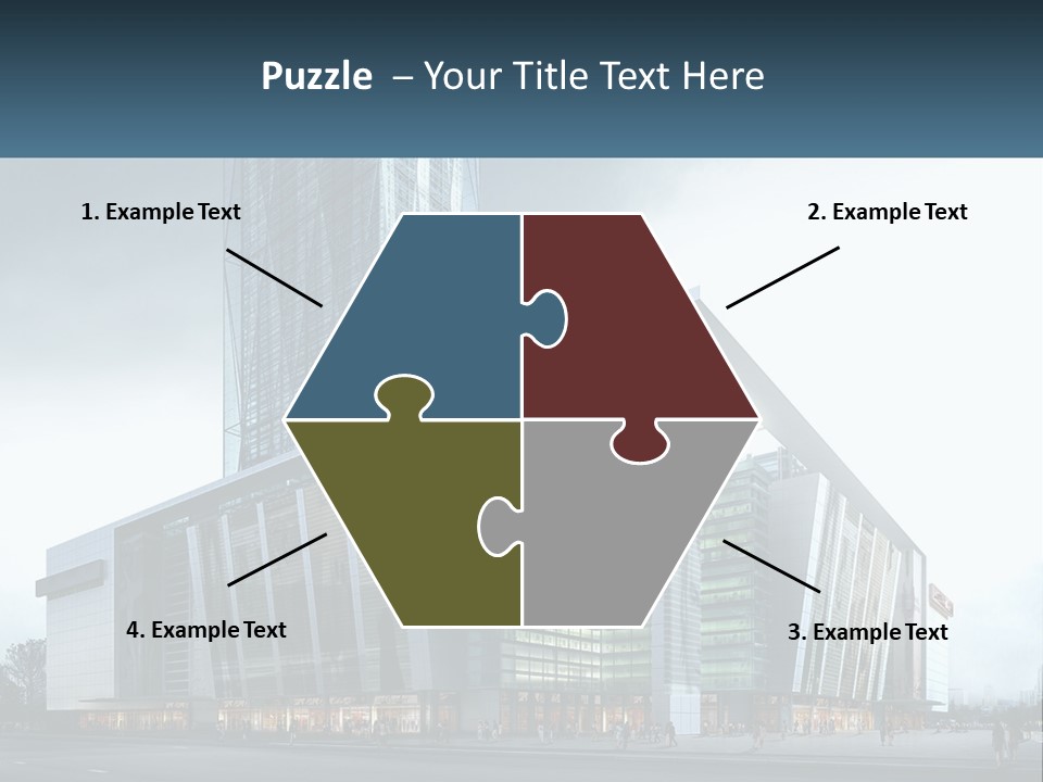 A Picture Of A Large Building With A Sky Background PowerPoint Template