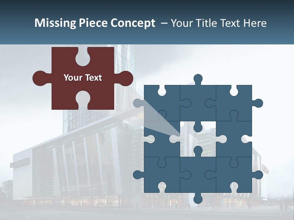 A Picture Of A Large Building With A Sky Background PowerPoint Template