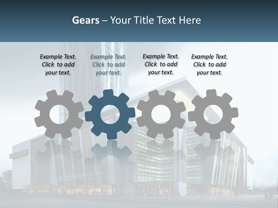 A Picture Of A Large Building With A Sky Background PowerPoint Template