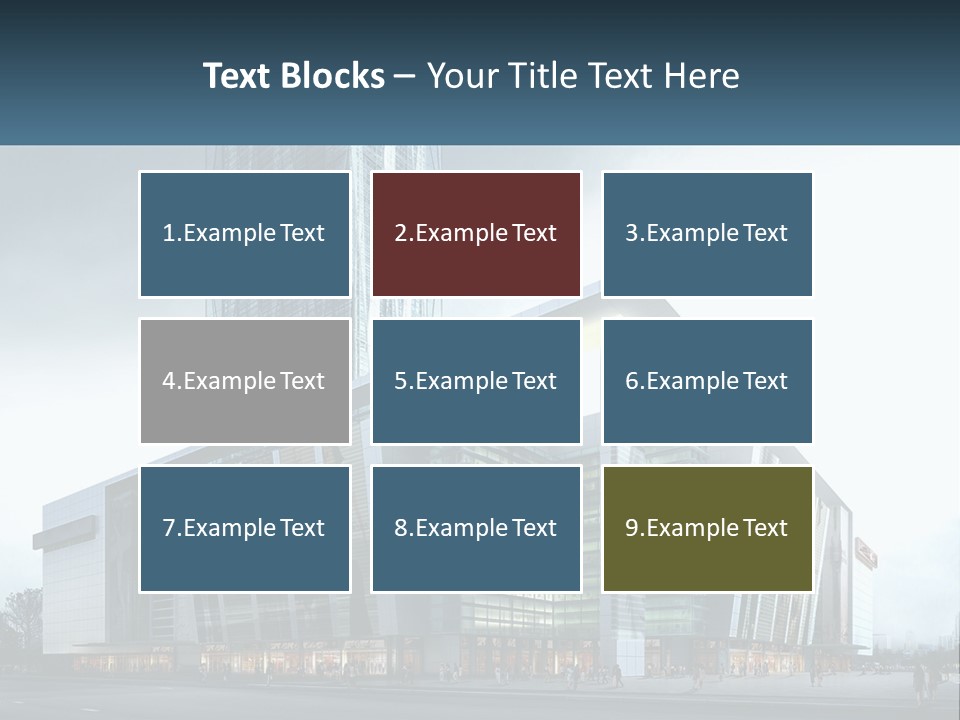 A Picture Of A Large Building With A Sky Background PowerPoint Template