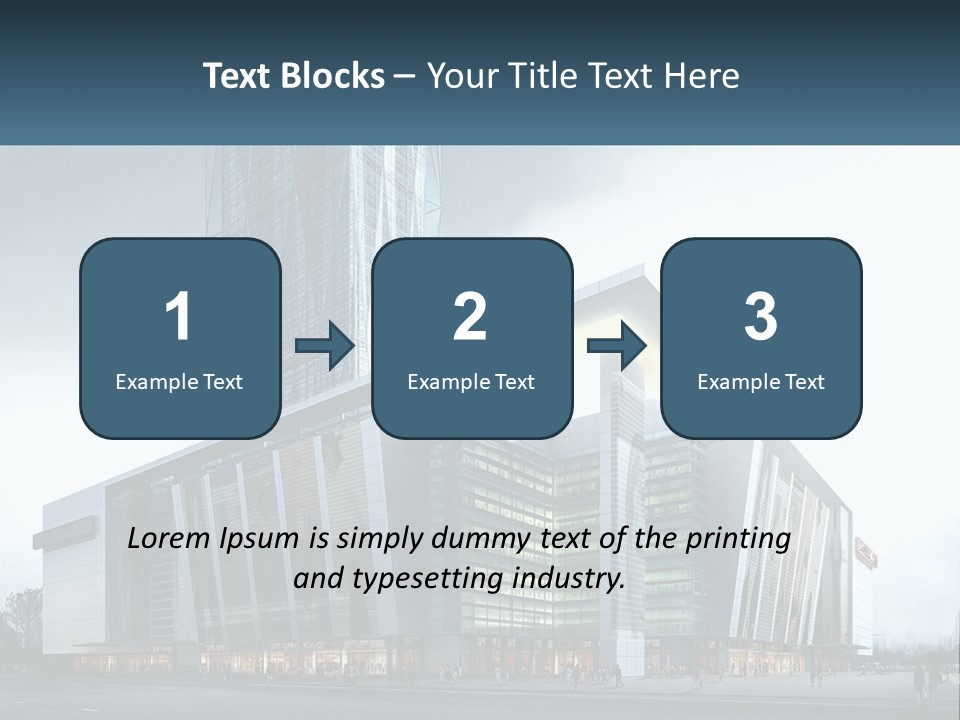 A Picture Of A Large Building With A Sky Background PowerPoint Template