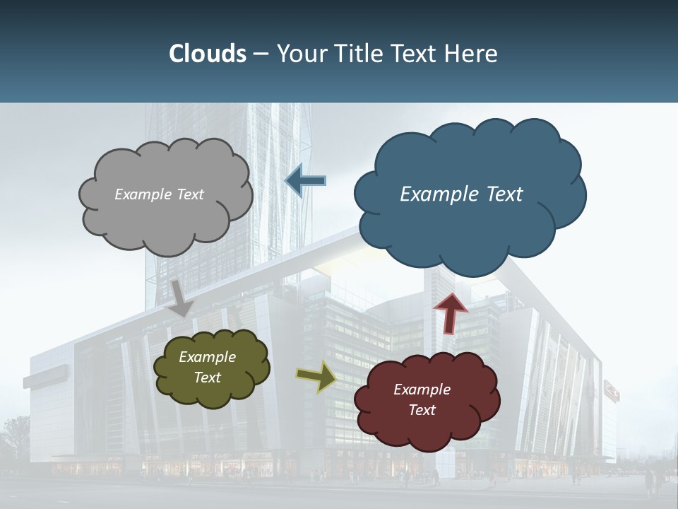 A Picture Of A Large Building With A Sky Background PowerPoint Template