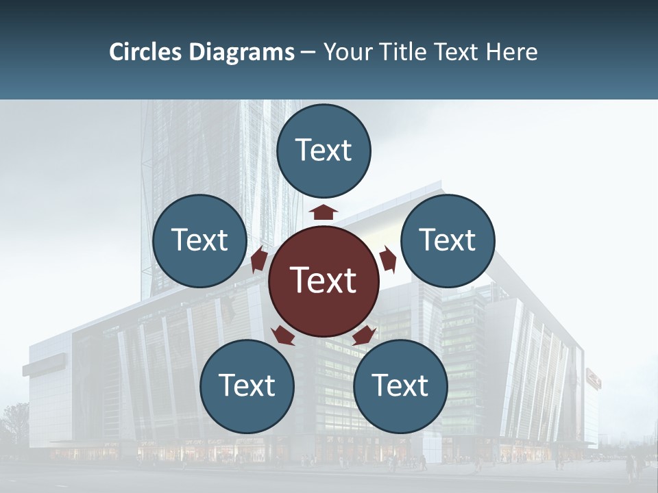 A Picture Of A Large Building With A Sky Background PowerPoint Template