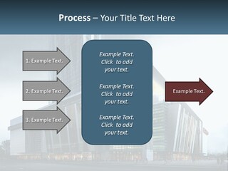 A Picture Of A Large Building With A Sky Background PowerPoint Template