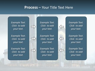 A Picture Of A Large Building With A Sky Background PowerPoint Template
