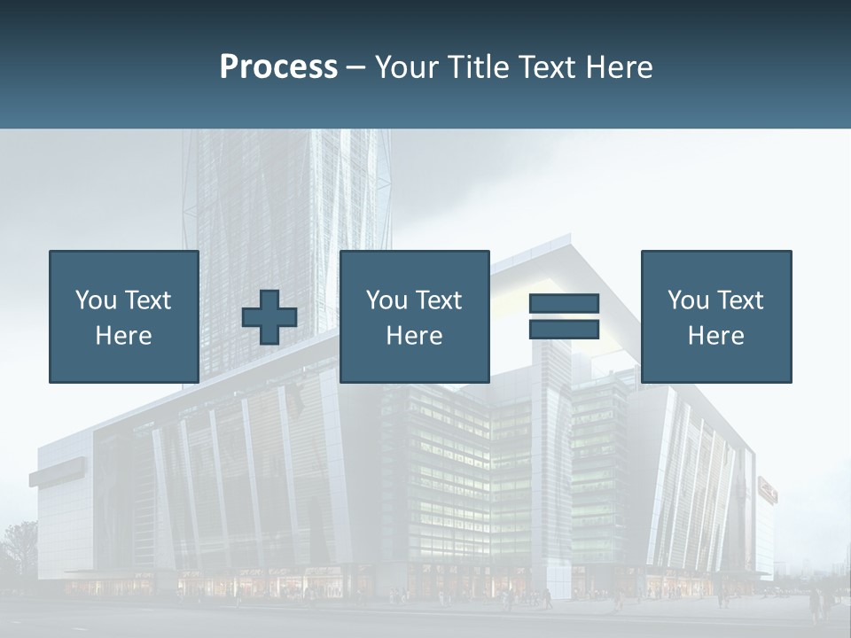 A Picture Of A Large Building With A Sky Background PowerPoint Template