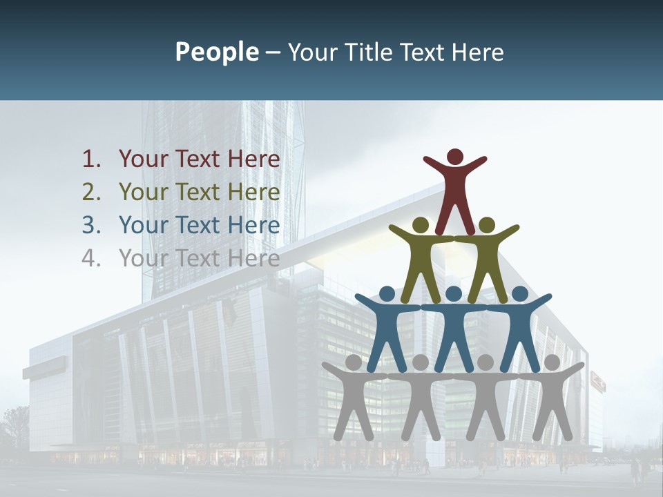 A Picture Of A Large Building With A Sky Background PowerPoint Template