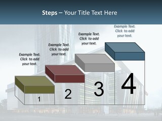 A Picture Of A Large Building With A Sky Background PowerPoint Template