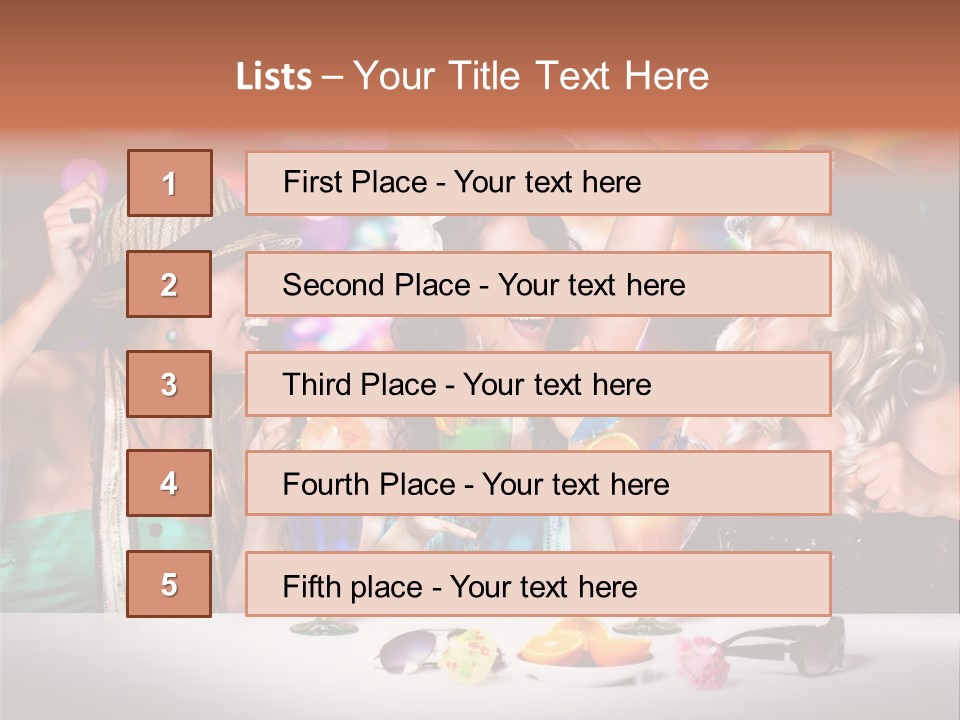 A Group Of Women Standing Around A Table With Drinks PowerPoint Template