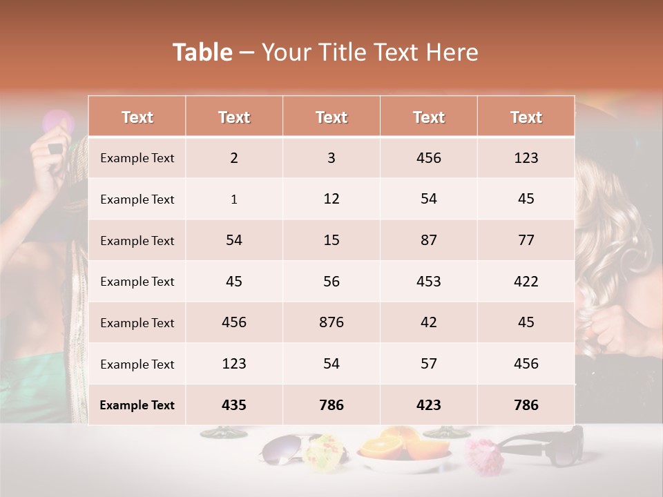 A Group Of Women Standing Around A Table With Drinks PowerPoint Template