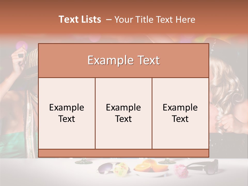 A Group Of Women Standing Around A Table With Drinks PowerPoint Template