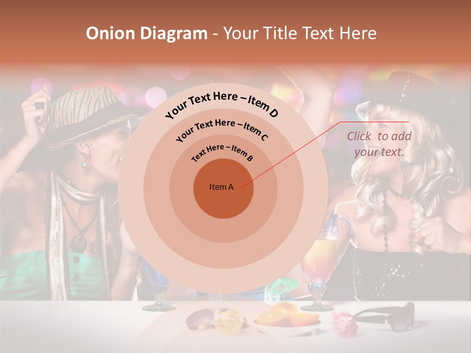 A Group Of Women Standing Around A Table With Drinks PowerPoint Template