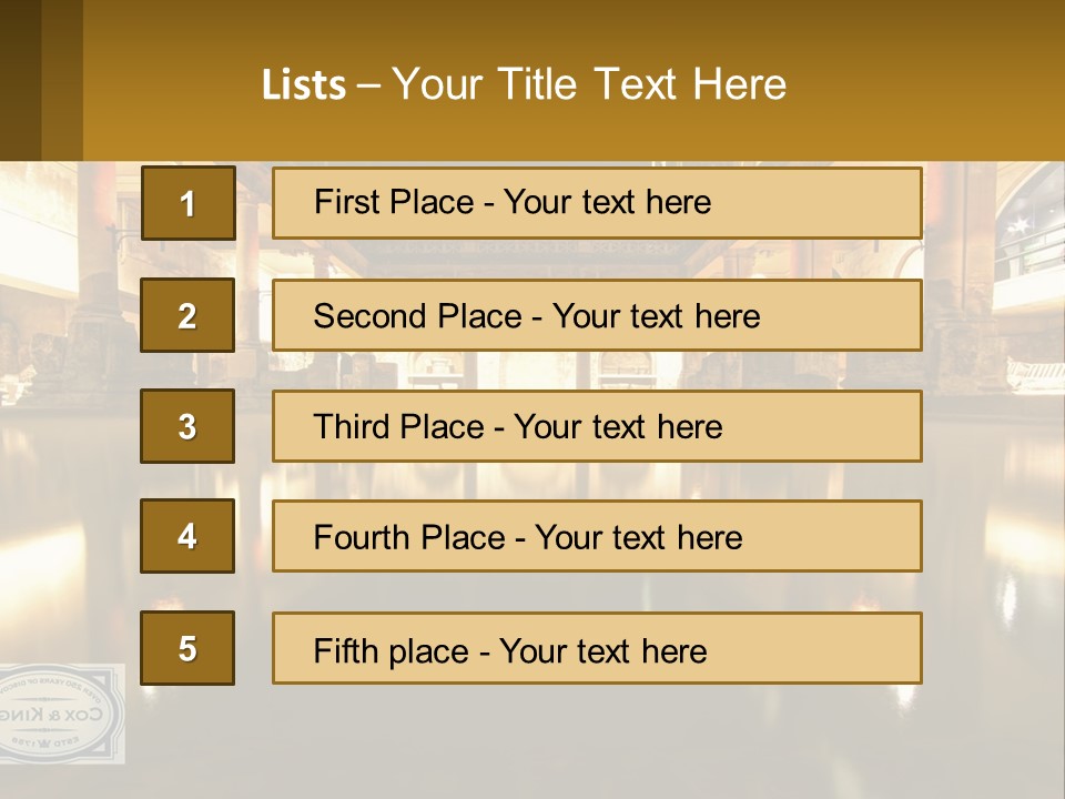 A Large Building With A Pool In The Middle Of It PowerPoint Template