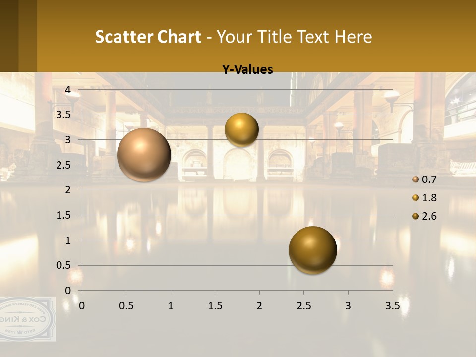 A Large Building With A Pool In The Middle Of It PowerPoint Template