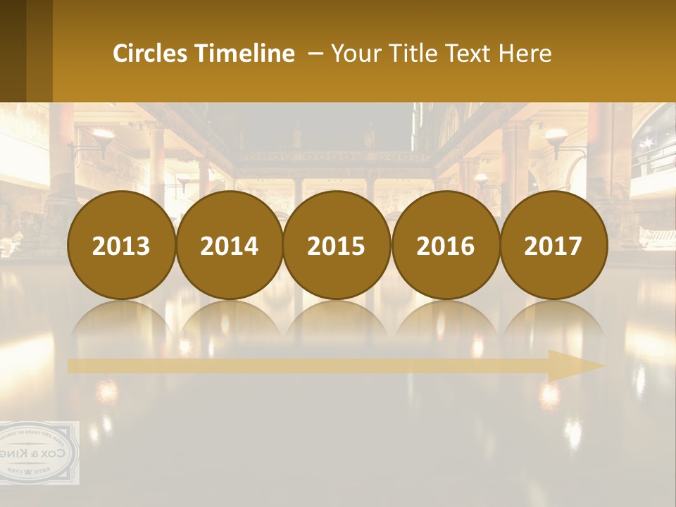 A Large Building With A Pool In The Middle Of It PowerPoint Template