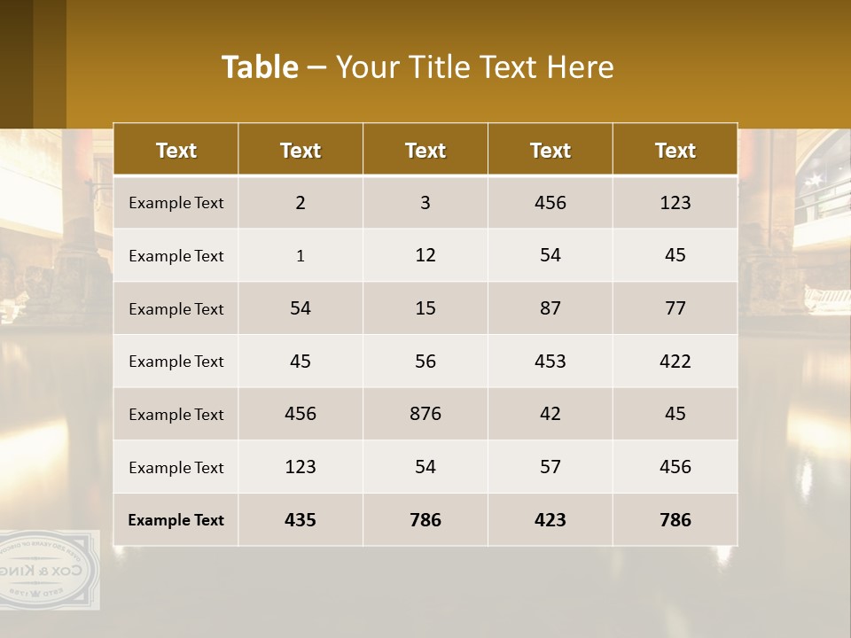 A Large Building With A Pool In The Middle Of It PowerPoint Template