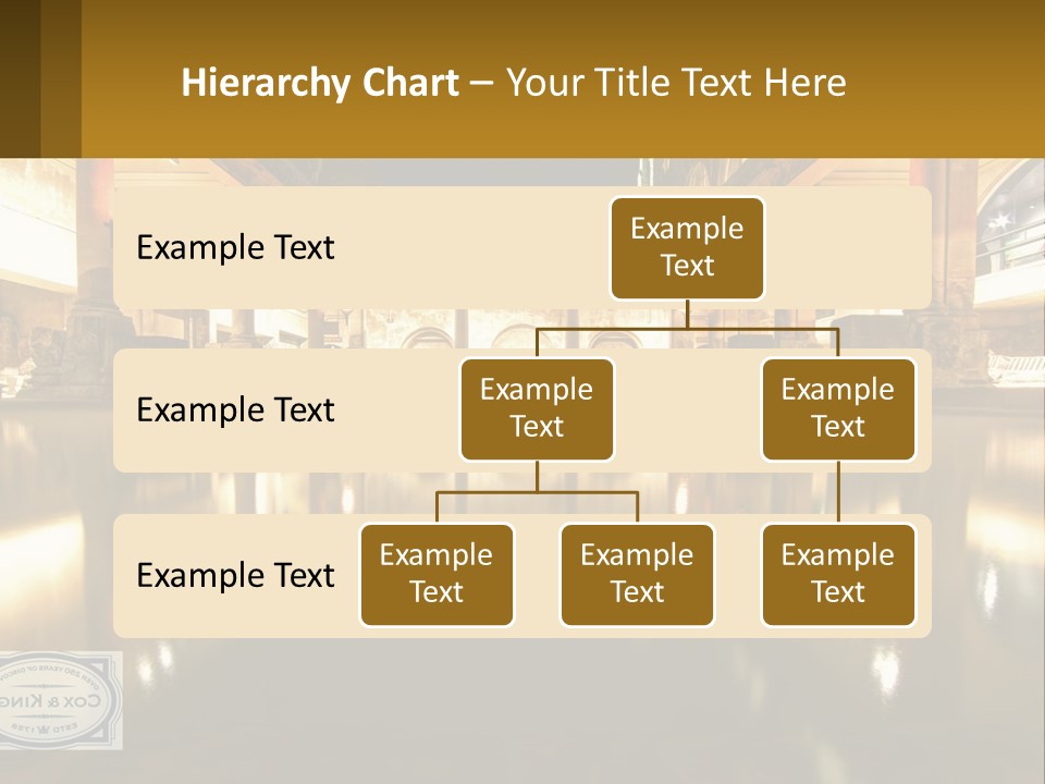 A Large Building With A Pool In The Middle Of It PowerPoint Template