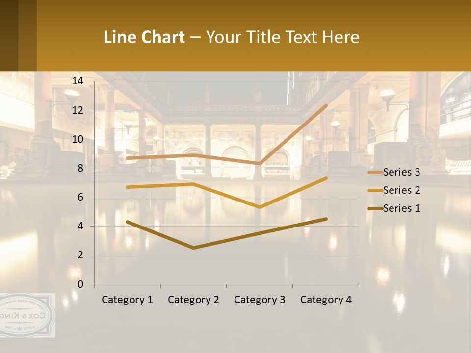 A Large Building With A Pool In The Middle Of It PowerPoint Template