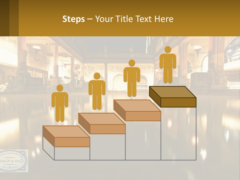 A Large Building With A Pool In The Middle Of It PowerPoint Template