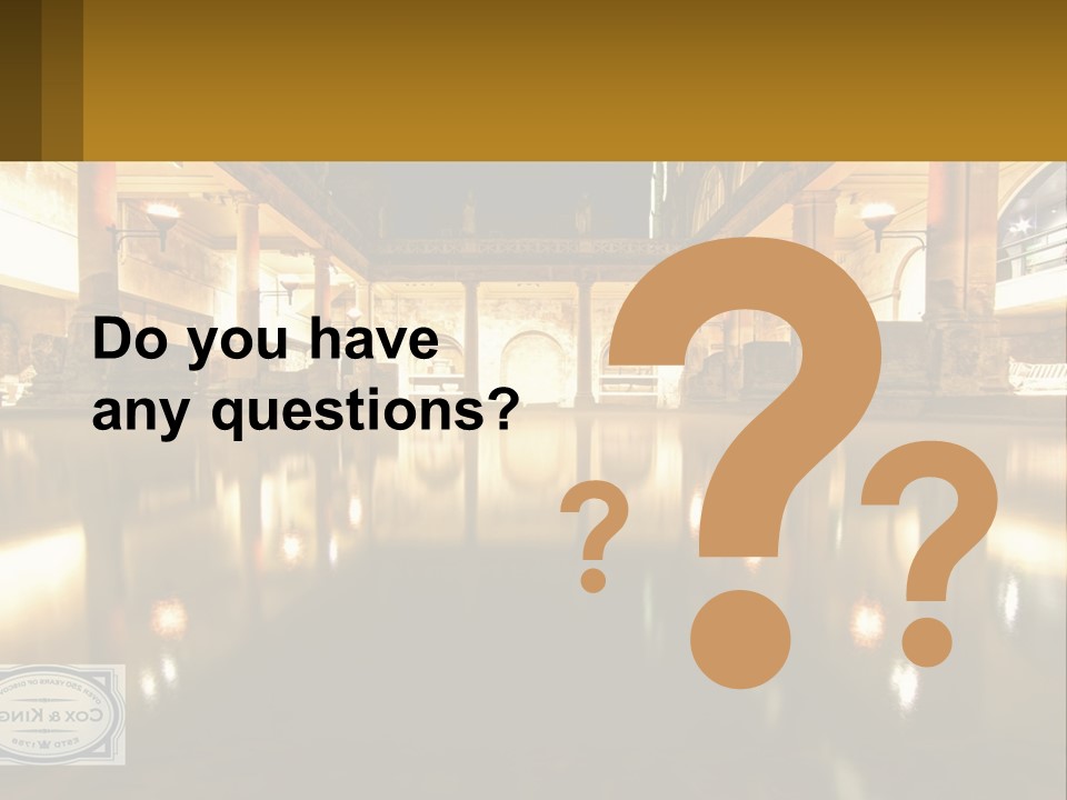 A Large Building With A Pool In The Middle Of It PowerPoint Template