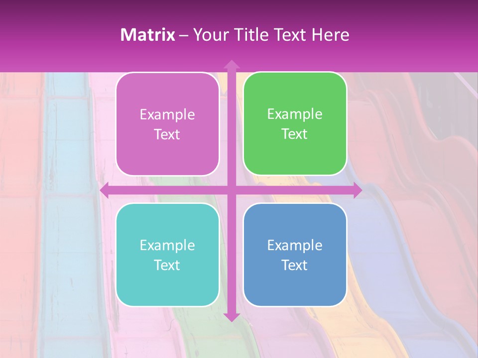 A Bunch Of Colorful Plastic Chairs In A Row PowerPoint Template