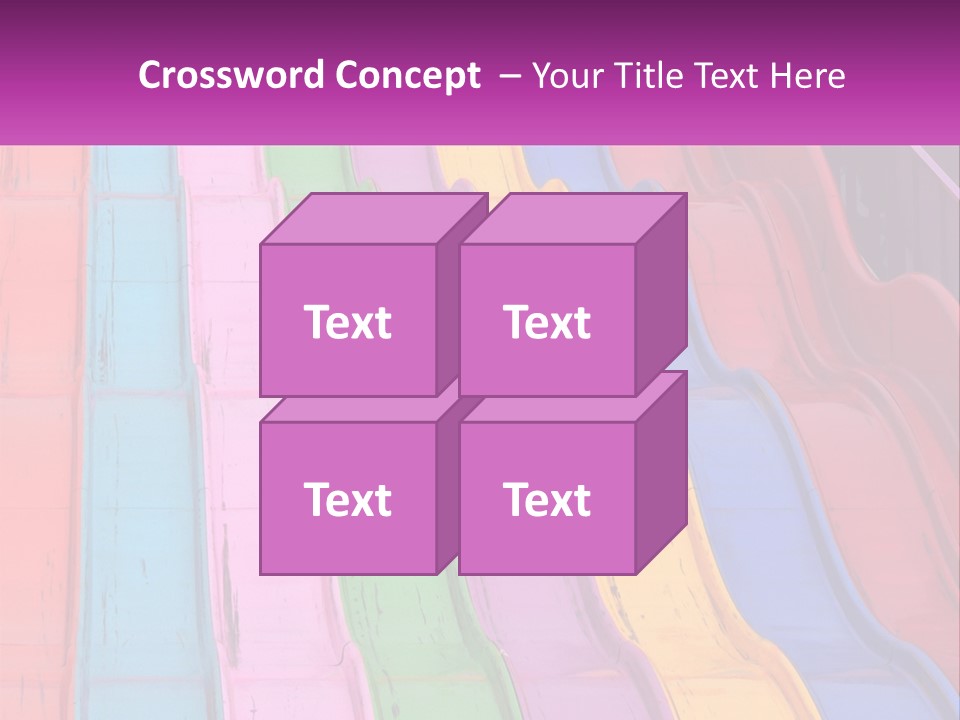 A Bunch Of Colorful Plastic Chairs In A Row PowerPoint Template