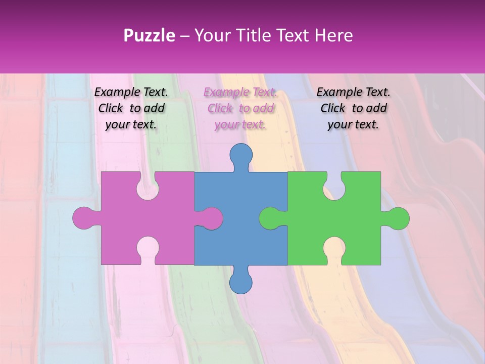 A Bunch Of Colorful Plastic Chairs In A Row PowerPoint Template