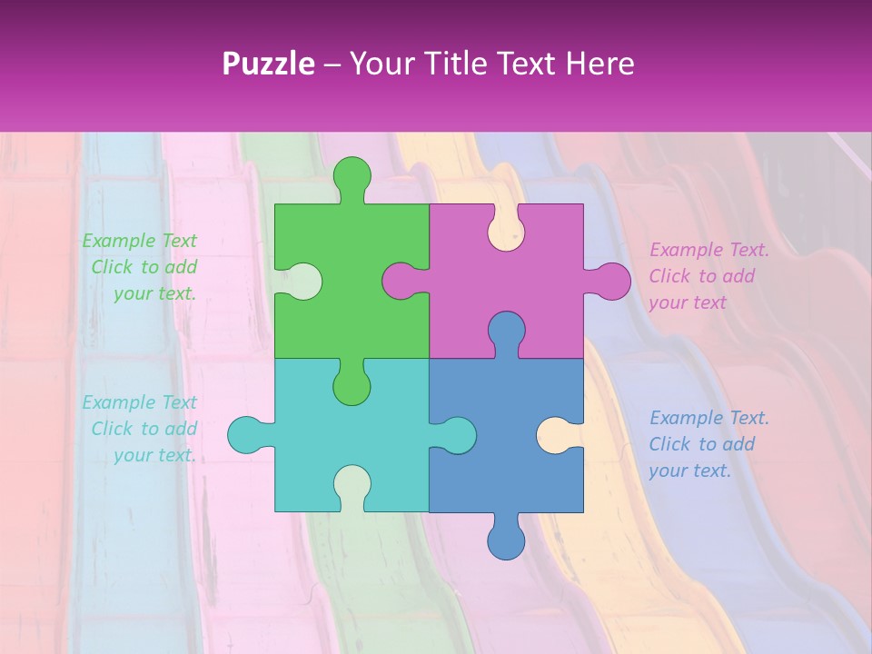 A Bunch Of Colorful Plastic Chairs In A Row PowerPoint Template