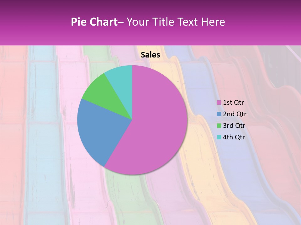 A Bunch Of Colorful Plastic Chairs In A Row PowerPoint Template