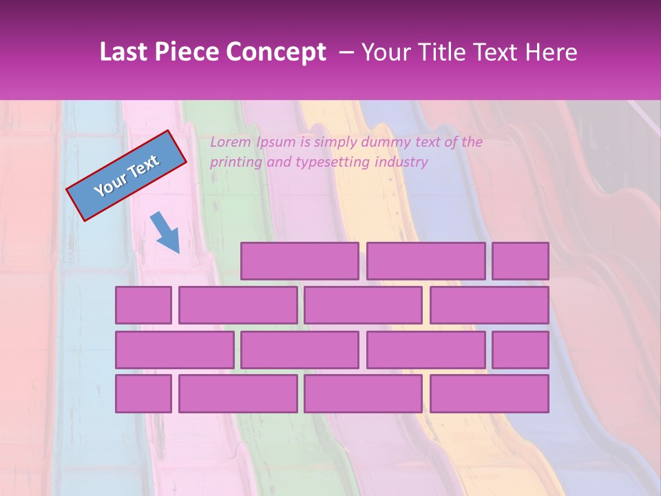 A Bunch Of Colorful Plastic Chairs In A Row PowerPoint Template