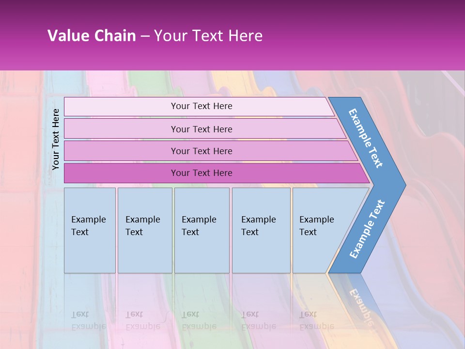 A Bunch Of Colorful Plastic Chairs In A Row PowerPoint Template