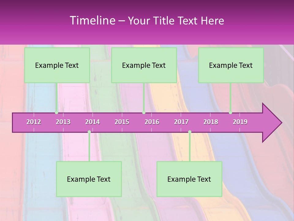 A Bunch Of Colorful Plastic Chairs In A Row PowerPoint Template