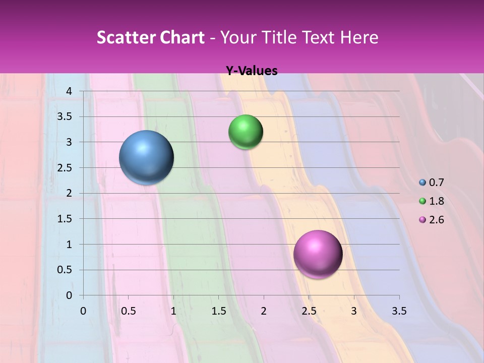 A Bunch Of Colorful Plastic Chairs In A Row PowerPoint Template
