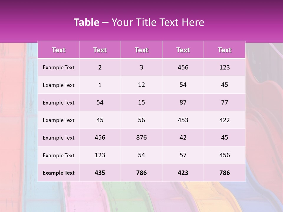 A Bunch Of Colorful Plastic Chairs In A Row PowerPoint Template