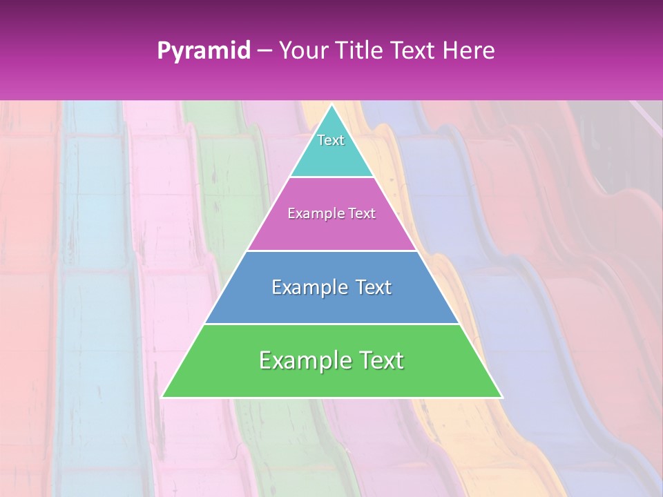 A Bunch Of Colorful Plastic Chairs In A Row PowerPoint Template