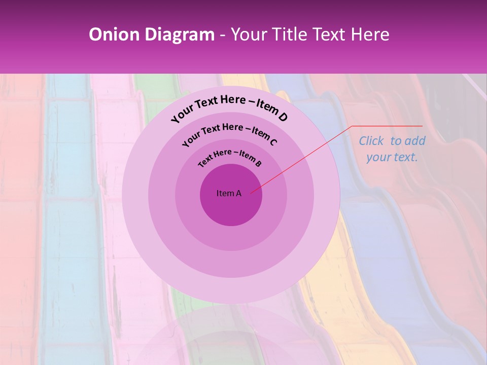 A Bunch Of Colorful Plastic Chairs In A Row PowerPoint Template
