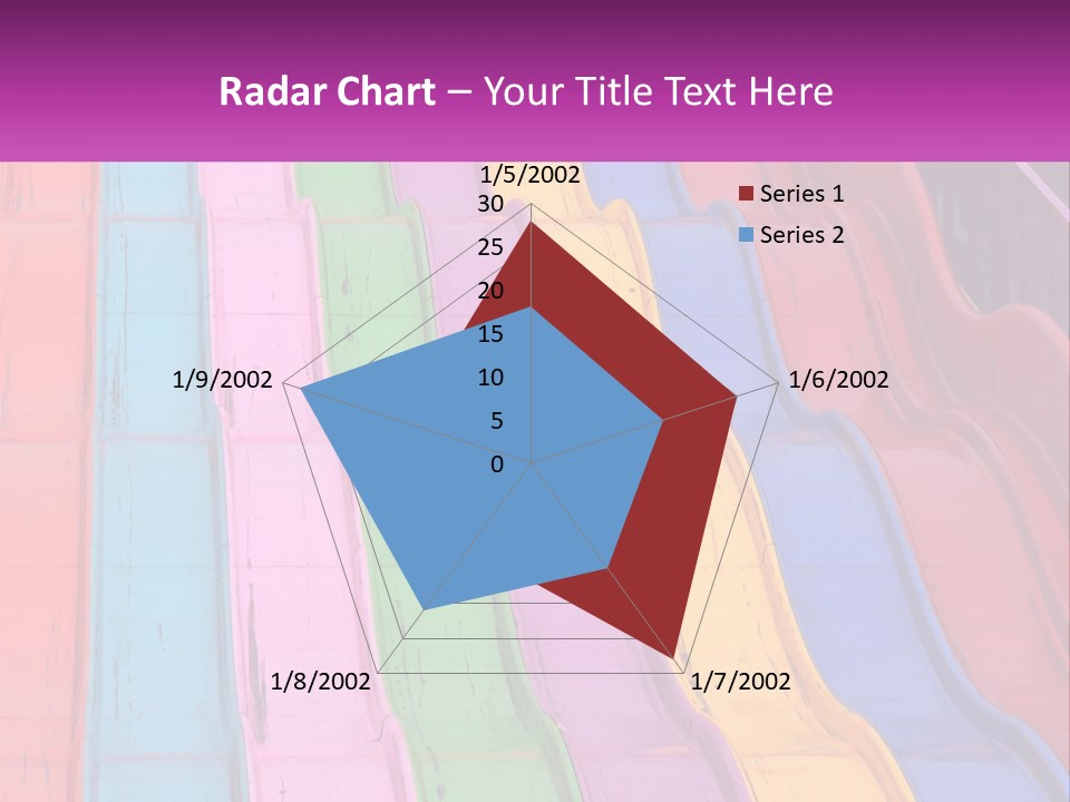 A Bunch Of Colorful Plastic Chairs In A Row PowerPoint Template
