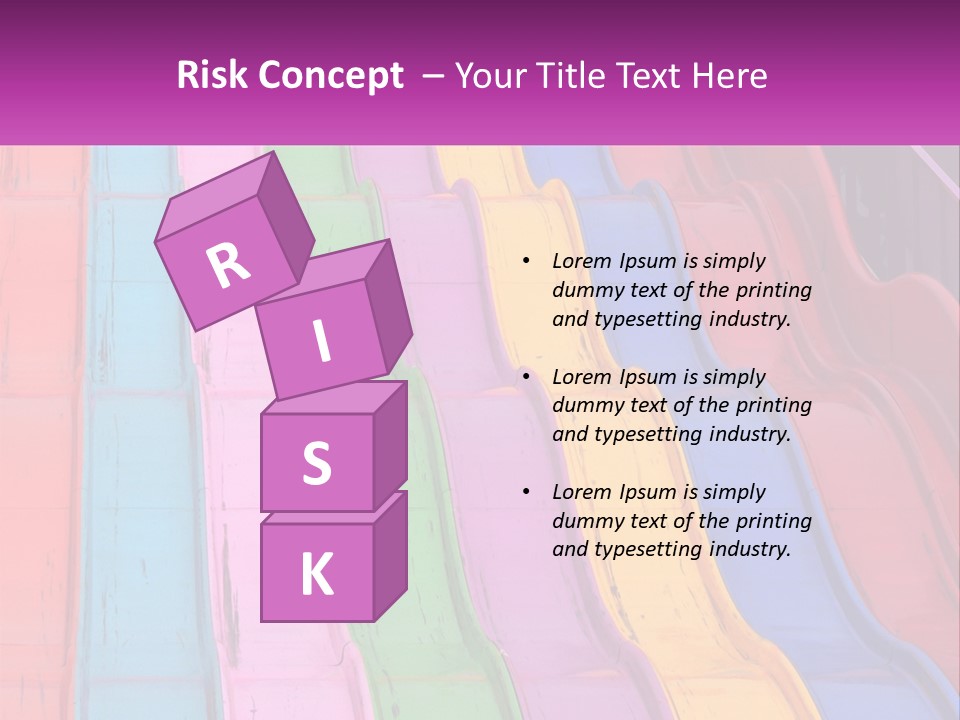 A Bunch Of Colorful Plastic Chairs In A Row PowerPoint Template