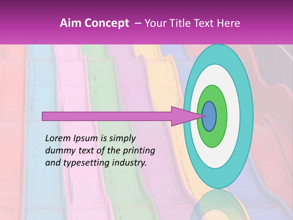 A Bunch Of Colorful Plastic Chairs In A Row PowerPoint Template