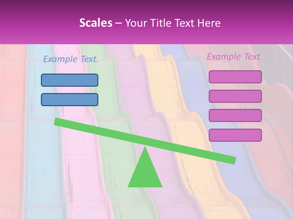 A Bunch Of Colorful Plastic Chairs In A Row PowerPoint Template