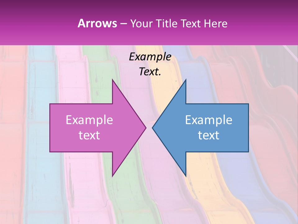 A Bunch Of Colorful Plastic Chairs In A Row PowerPoint Template