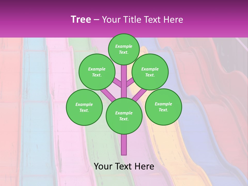A Bunch Of Colorful Plastic Chairs In A Row PowerPoint Template