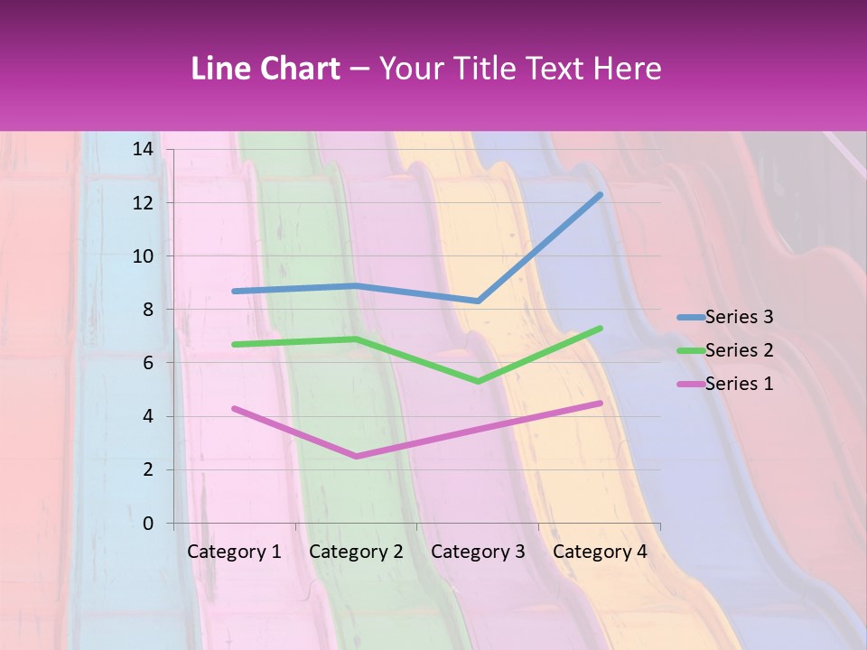 A Bunch Of Colorful Plastic Chairs In A Row PowerPoint Template