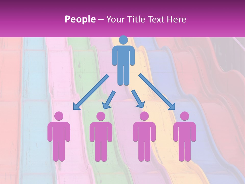 A Bunch Of Colorful Plastic Chairs In A Row PowerPoint Template